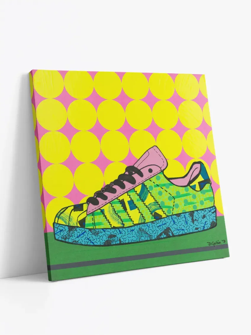 Superstar в зелено, розово и синьо