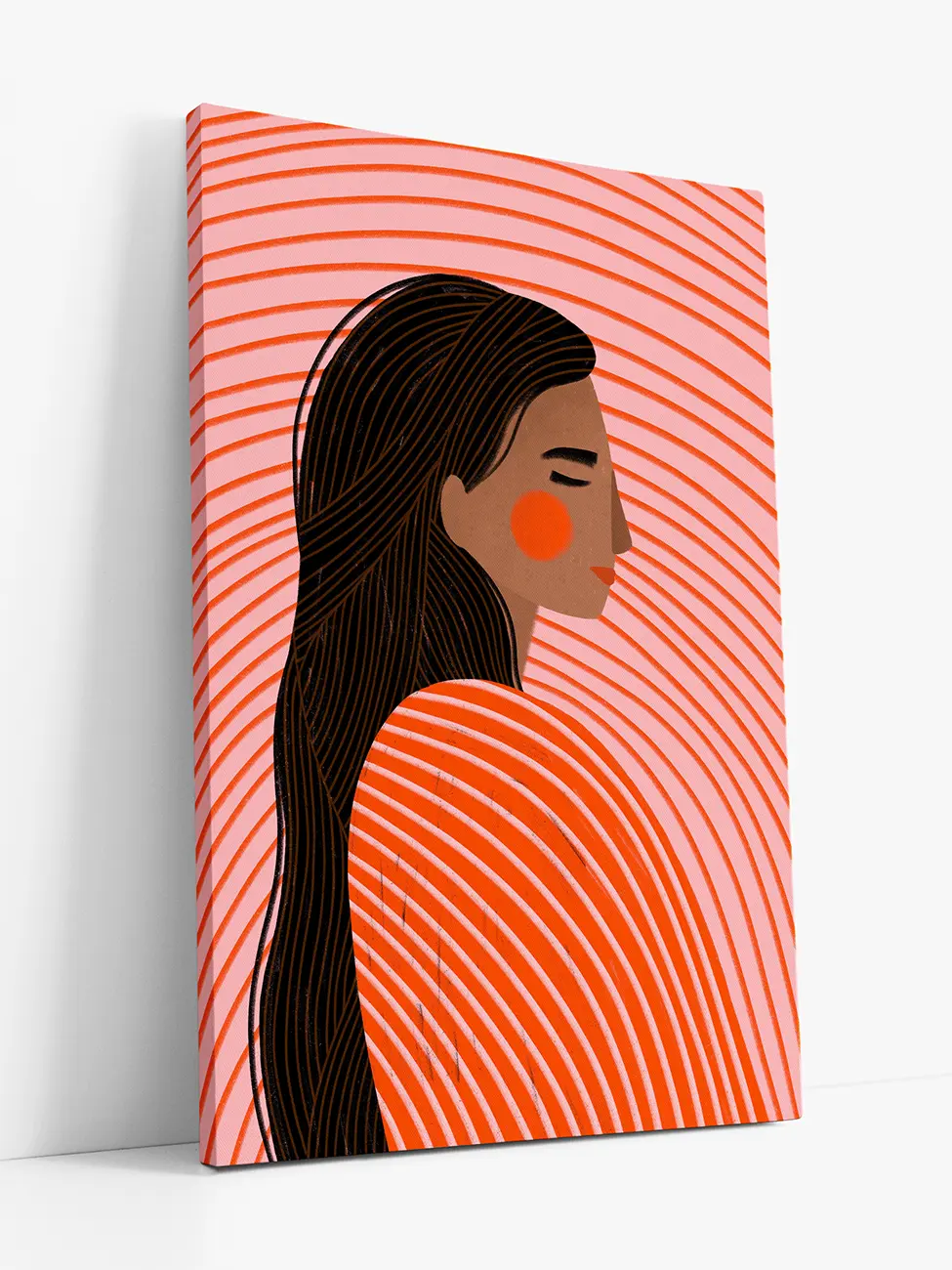 Woman in Red Stripes II