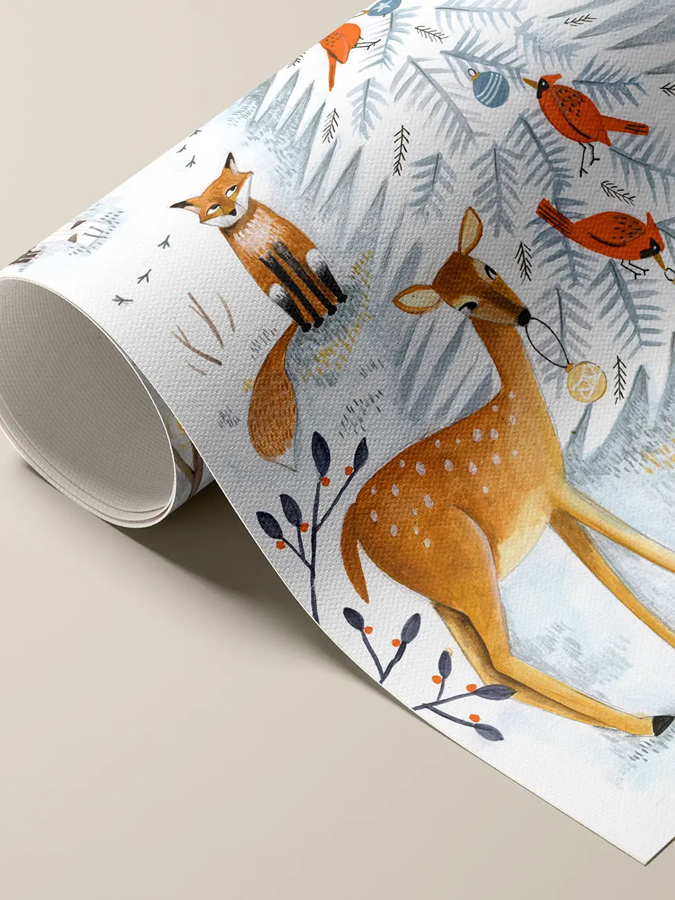 Christmas in the winter animal forest