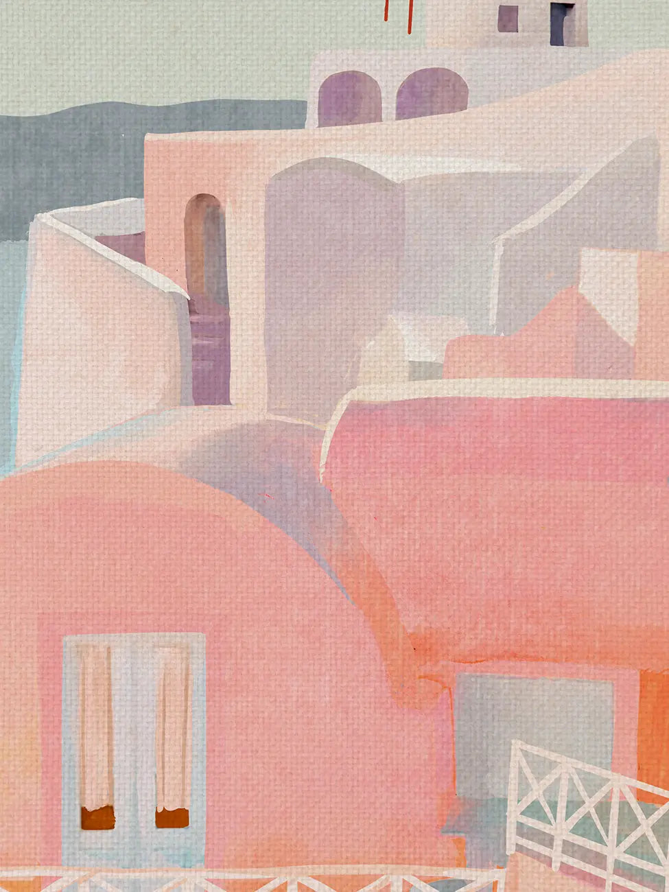 Santorini Travel Poster