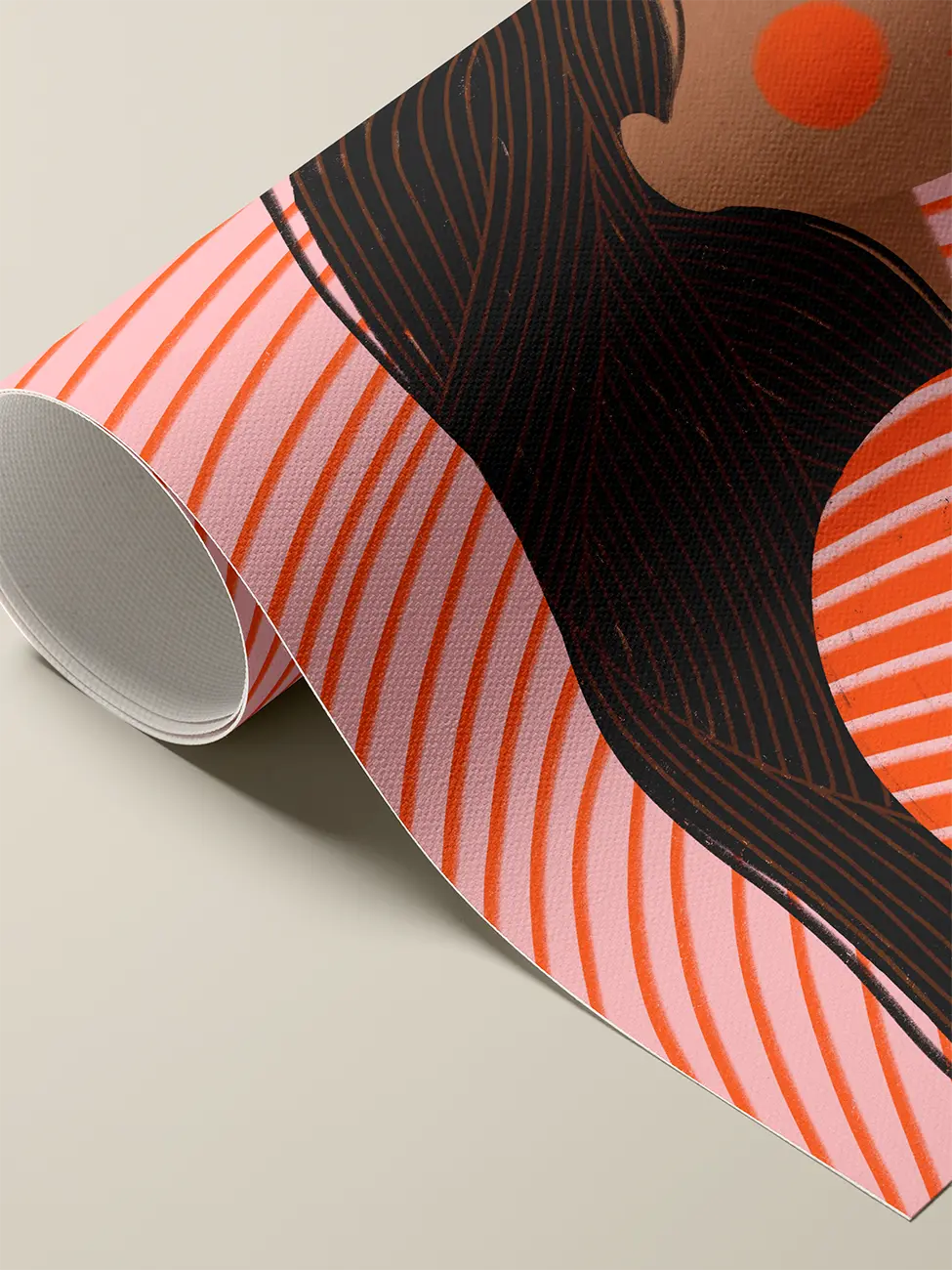 Woman in Red Stripes II