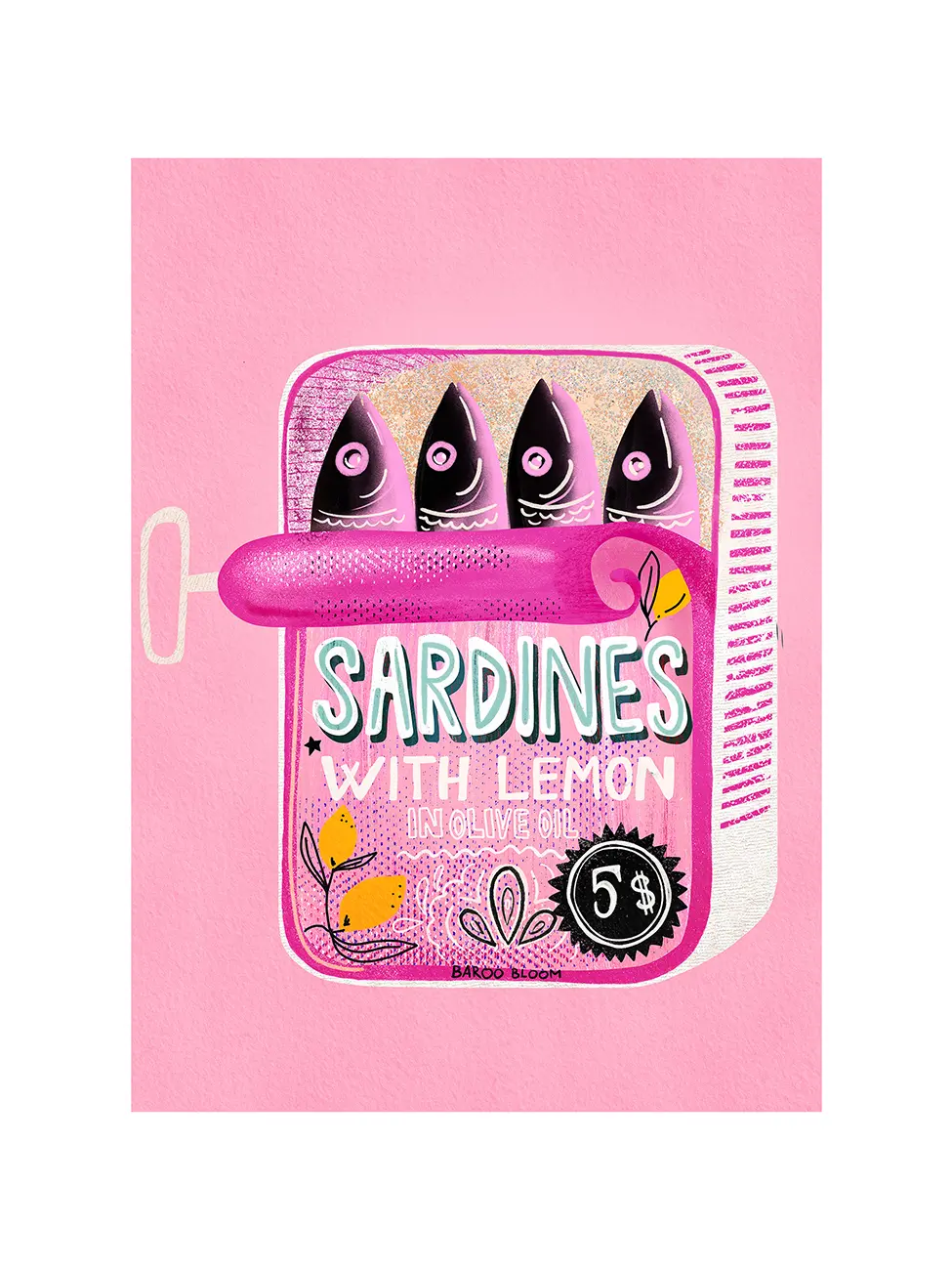 Консерва сардини в розово