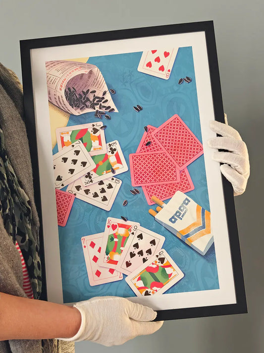 Card Game on the Beach