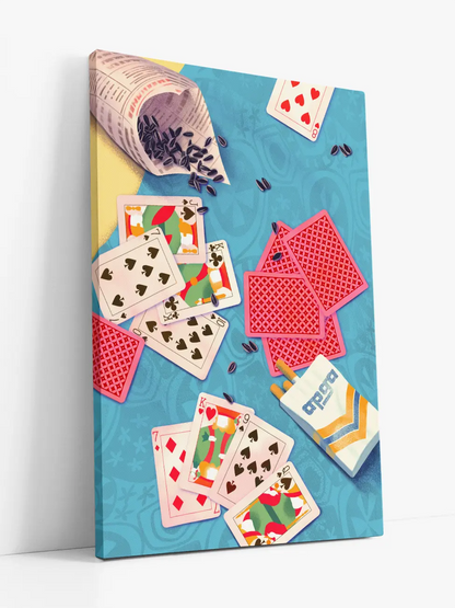 Card Game on the Beach