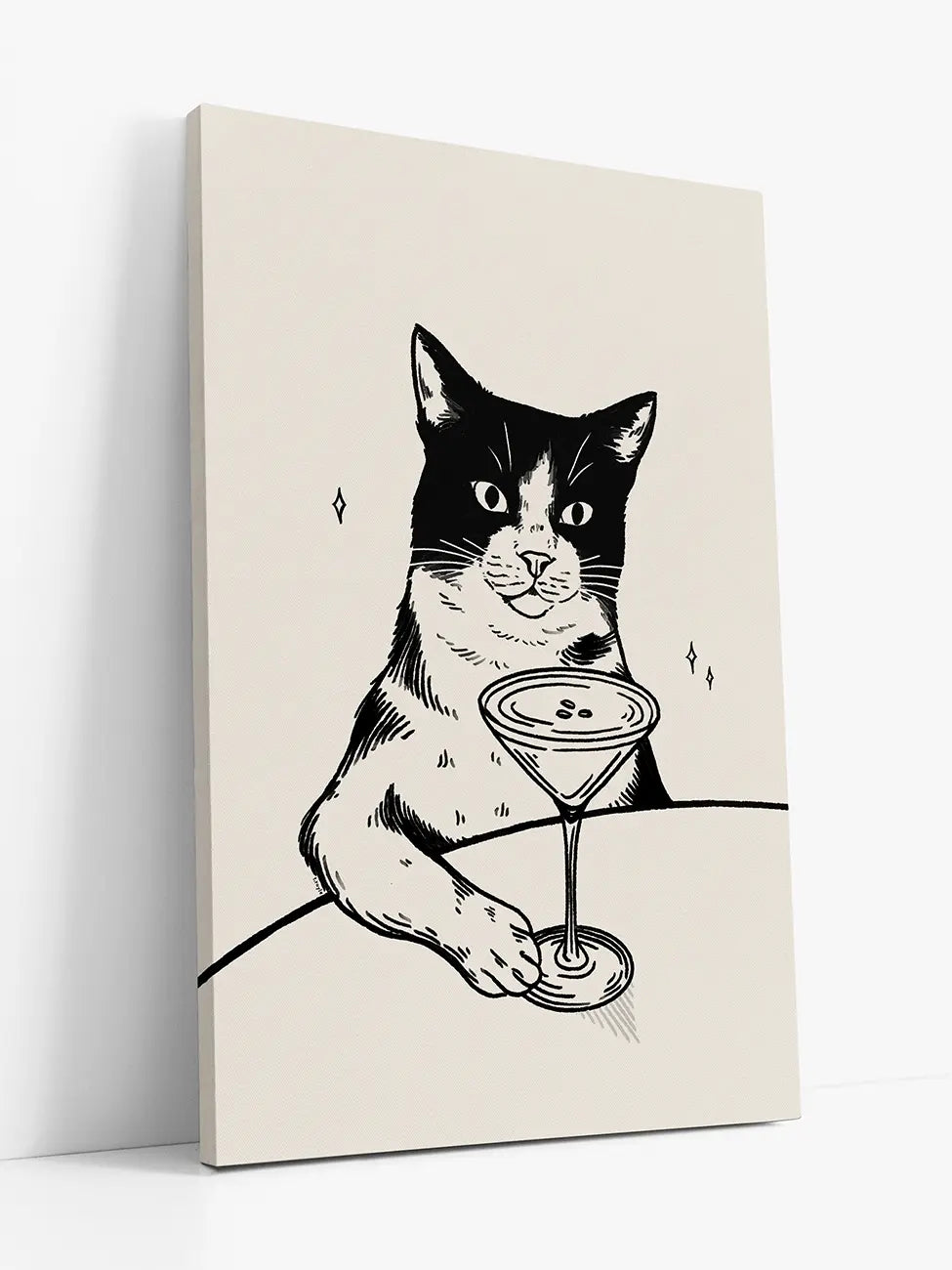 Котка с мартини