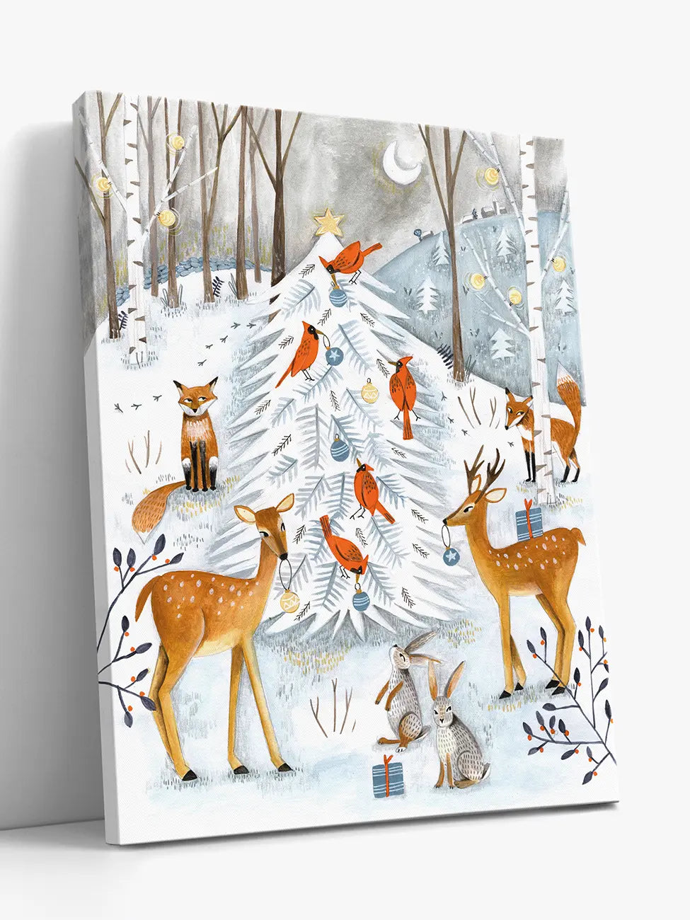 Christmas in the winter animal forest