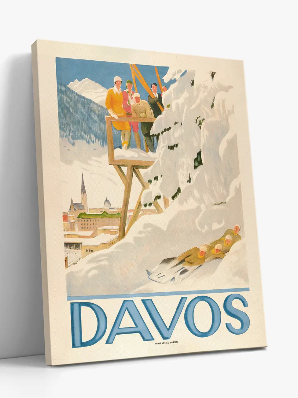 Davos Travel Poster