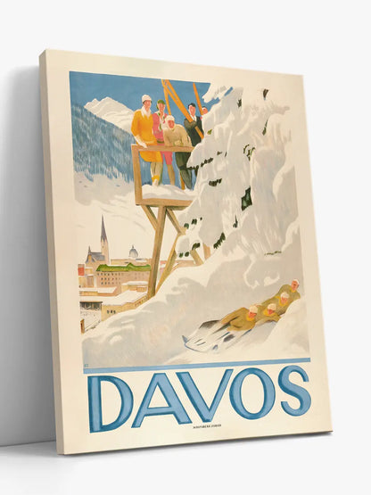 Davos Travel Poster