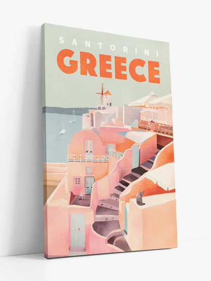 Santorini Travel Poster