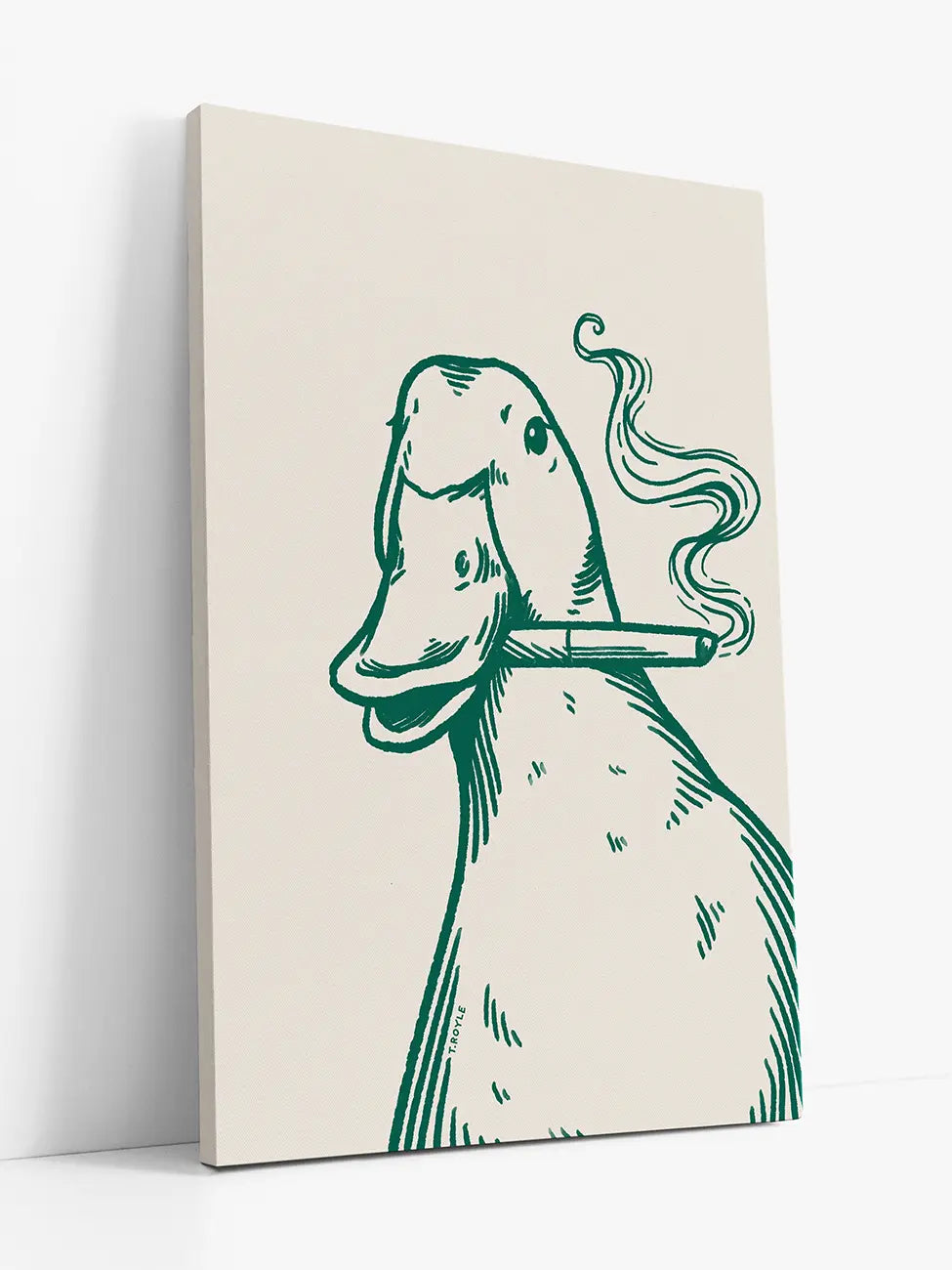 Smoking Duck in Green