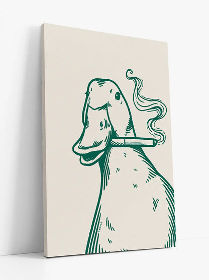 Smoking Duck in Green