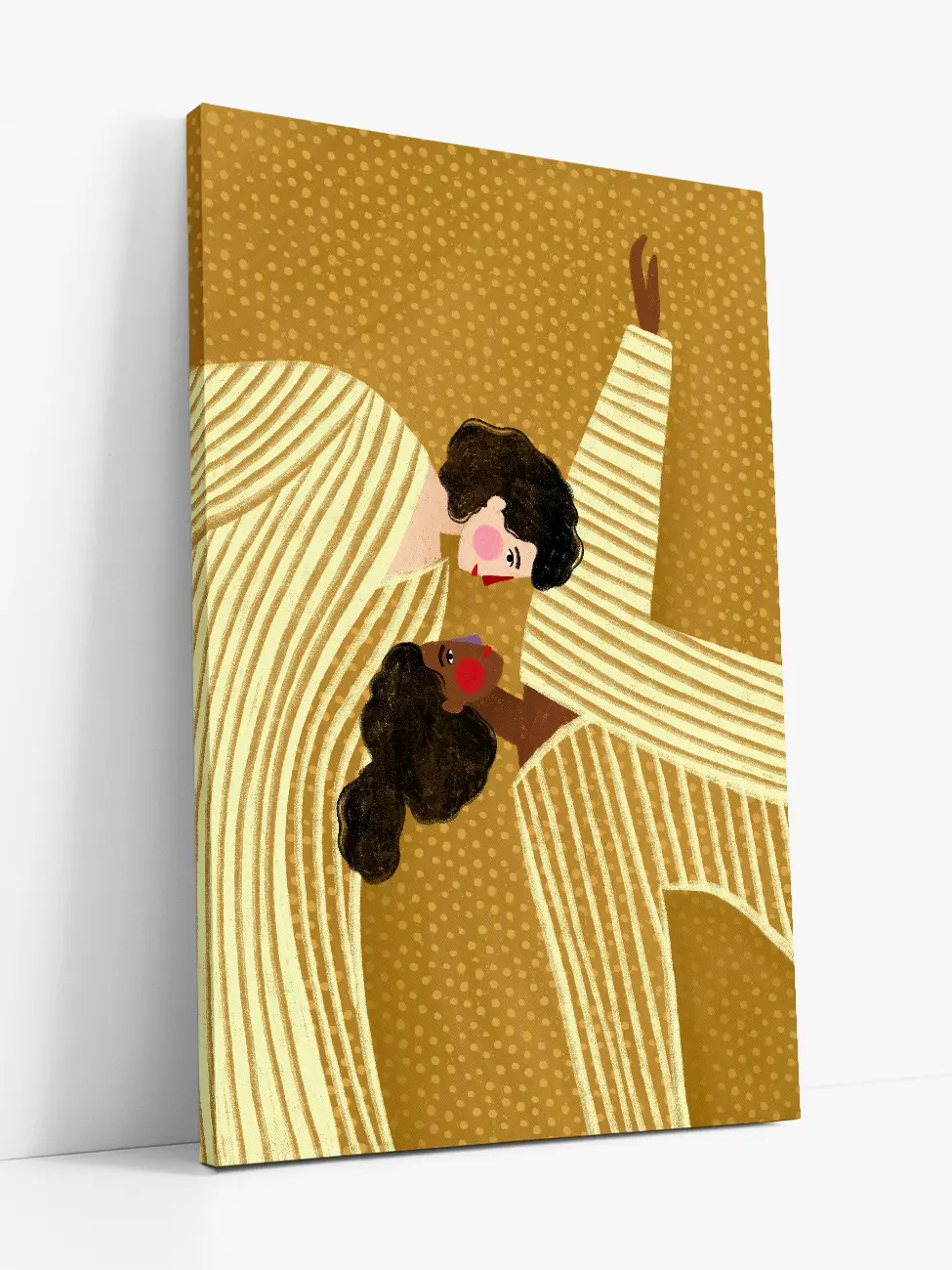 Two Ladies With Stripes