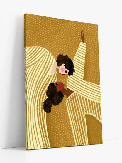 Two Ladies With Stripes