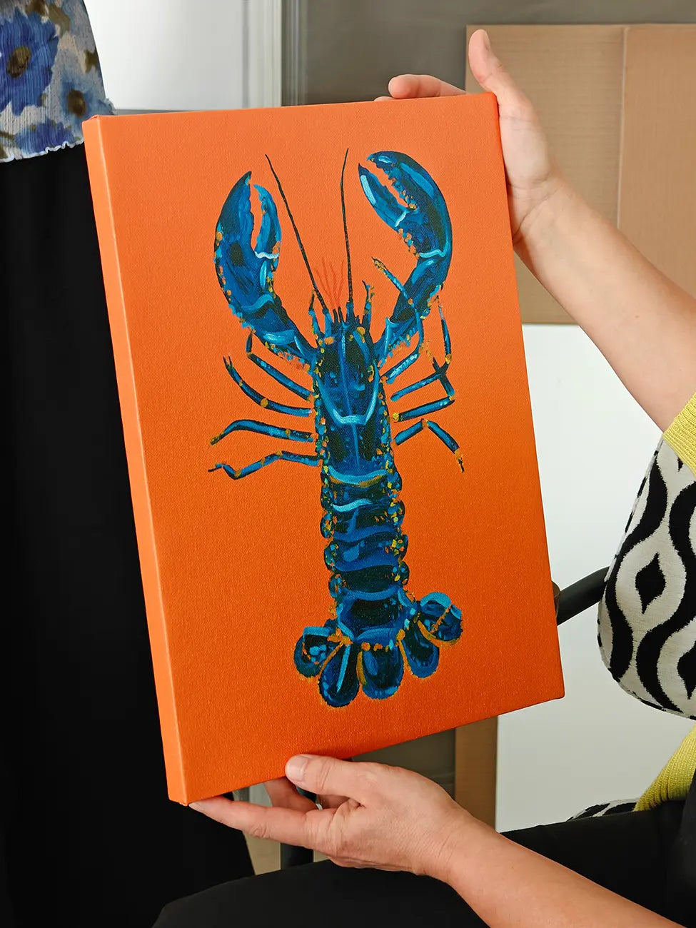Lobster On Orange