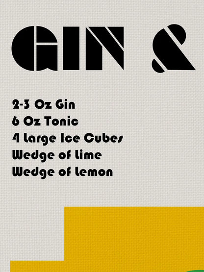 Gin & Tonic Bauhaus Cocktail