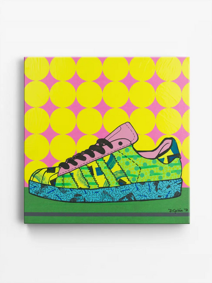 Superstar в зелено, розово и синьо