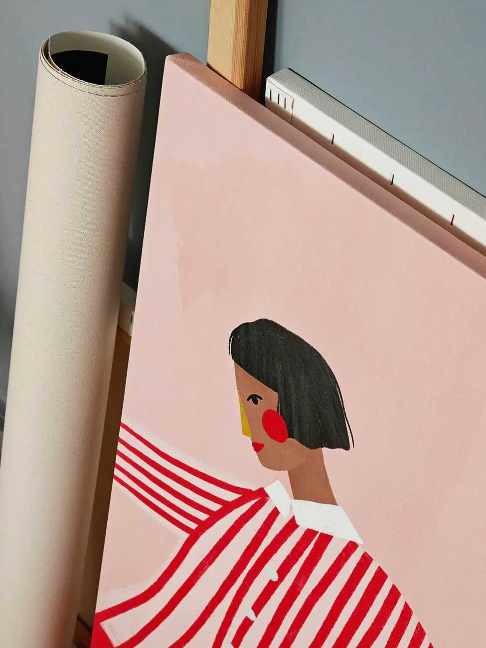 Woman in Red Stripes I