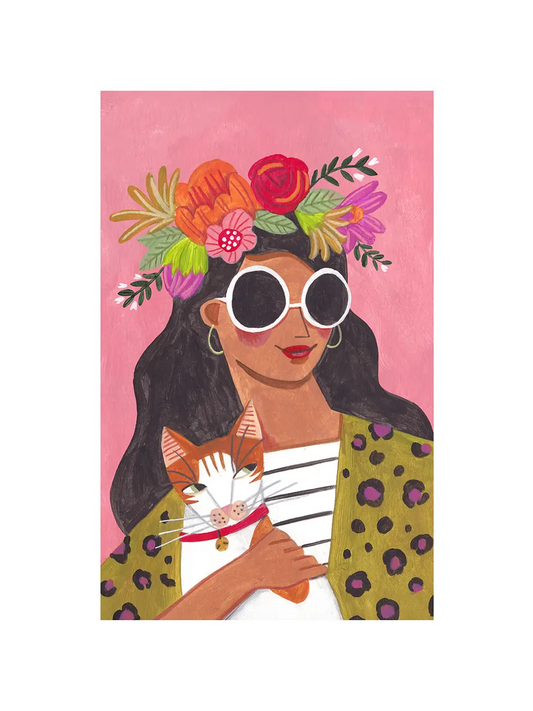 Дама с котка