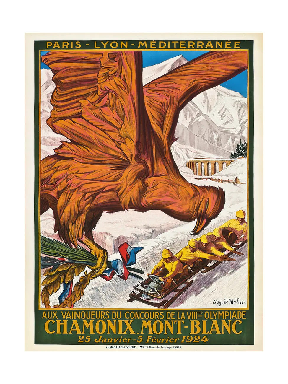Chamonix 1924 Winter Olympics Poster
