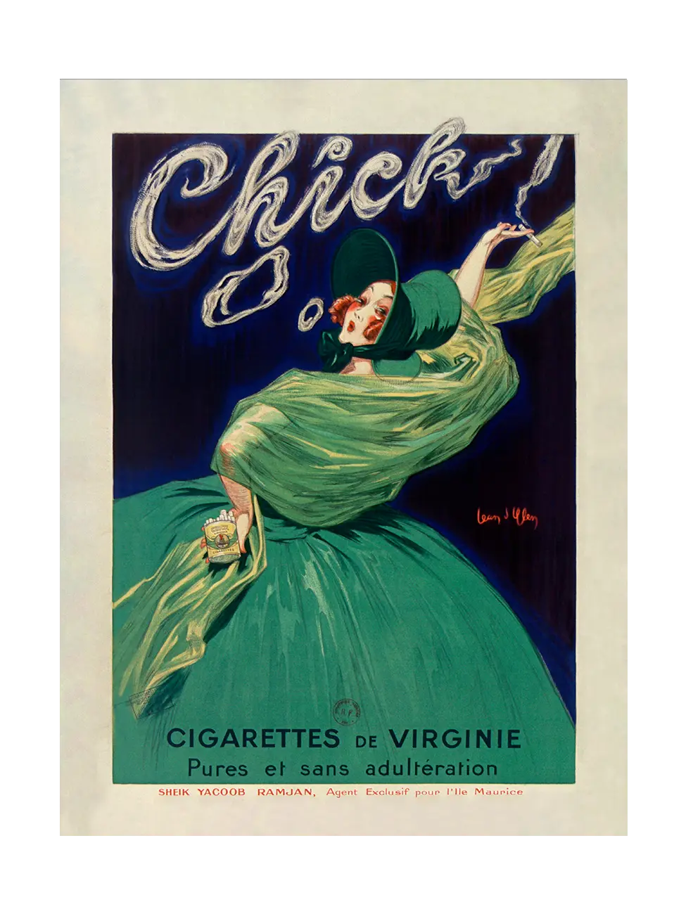 Chick cigarettes de Virginie pures et sans adultération