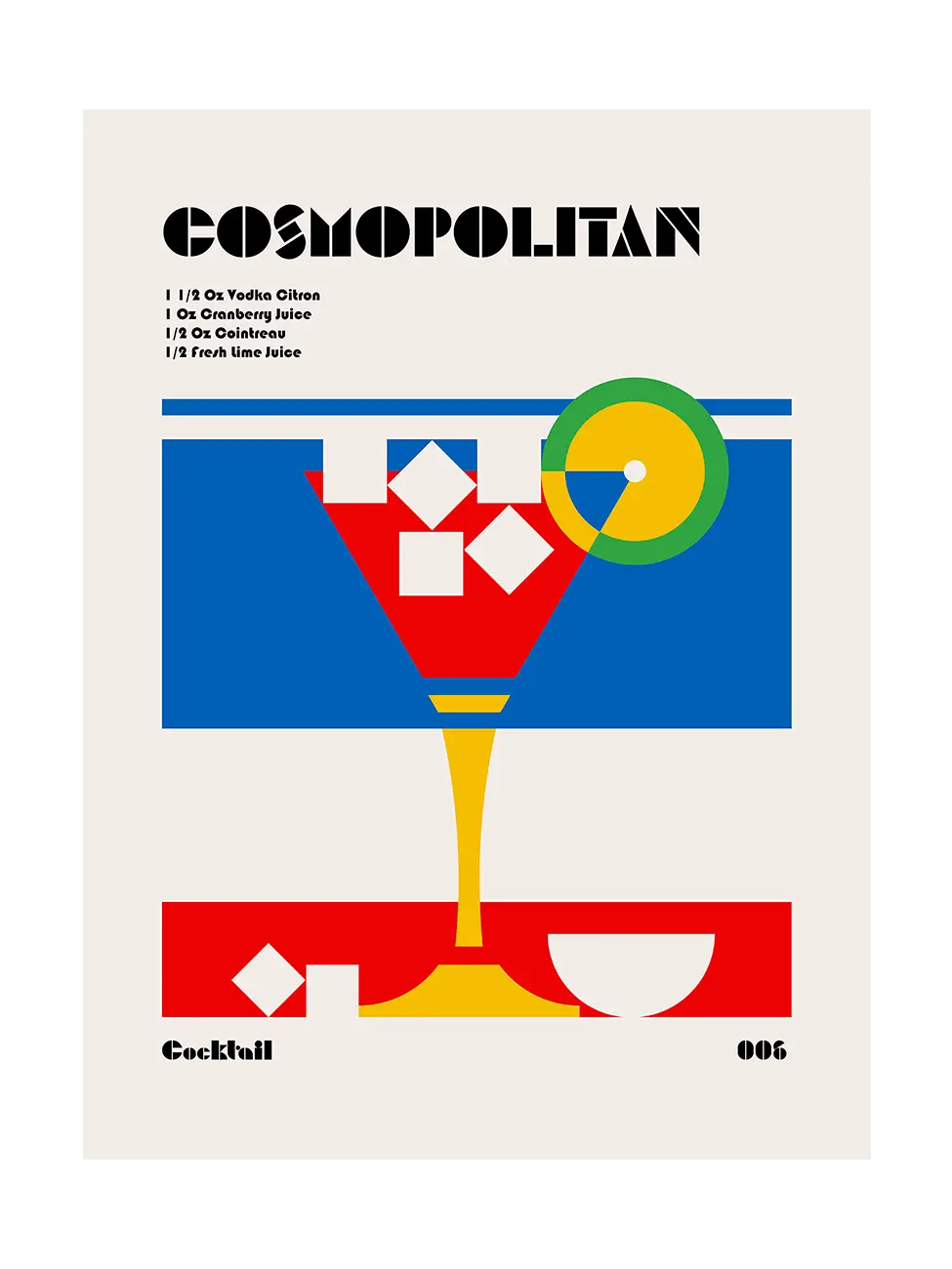 Cosmopolitan Bauhaus Cocktail