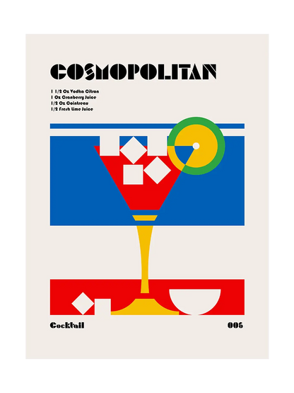 Cosmopolitan Bauhaus Cocktail