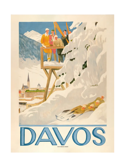 Davos Travel Poster
