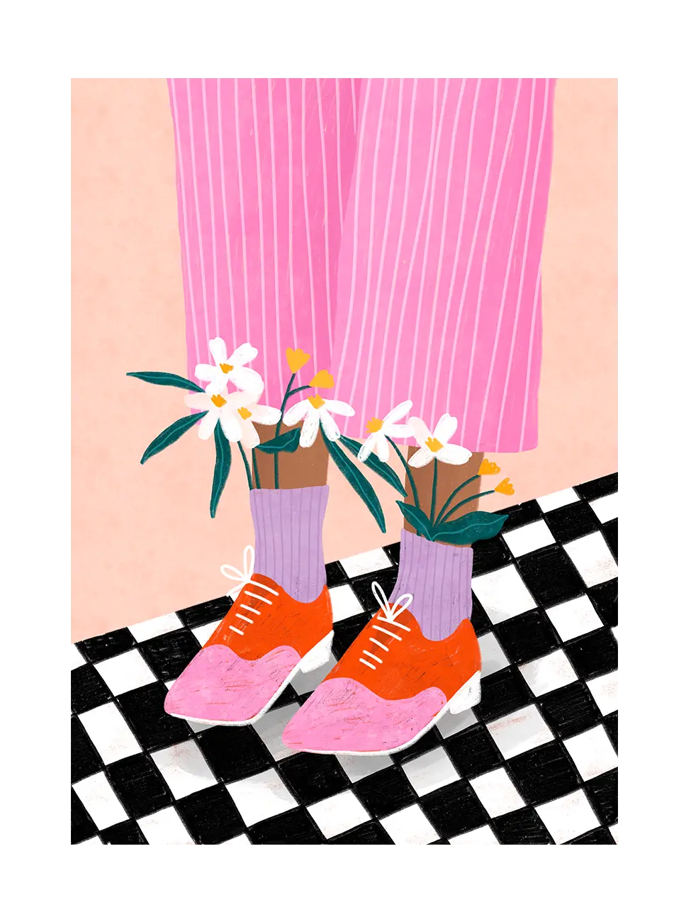 Чорапи с цветя