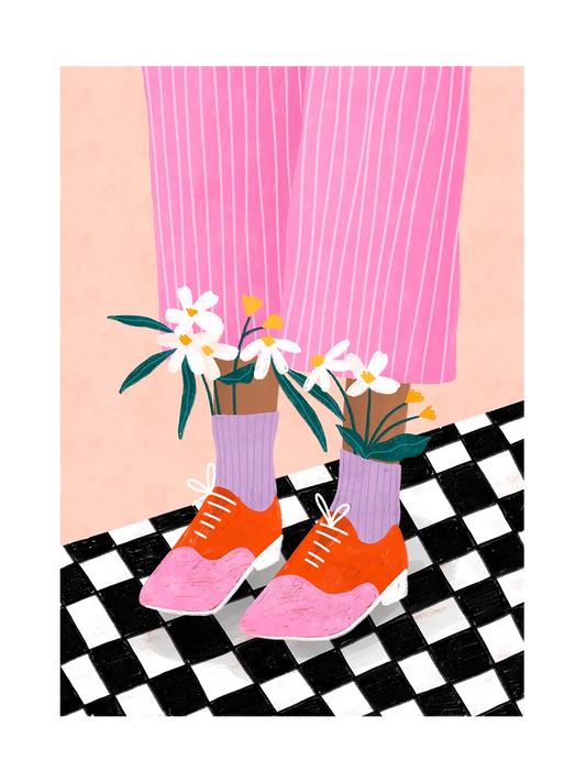 Чорапи с цветя