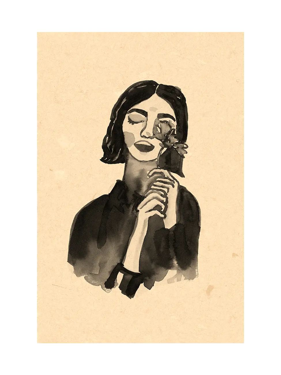 Girl With Flower