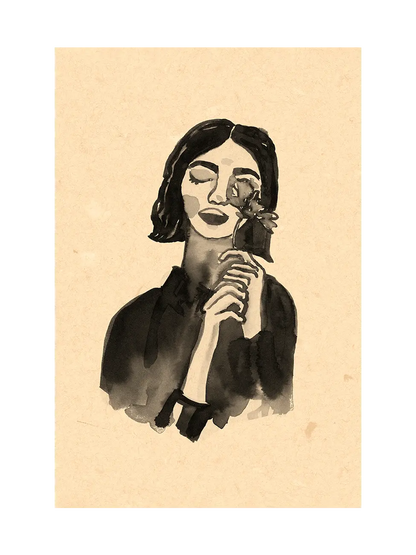 Girl With Flower