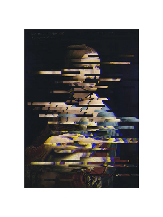 Glitched Lady with an Ermine