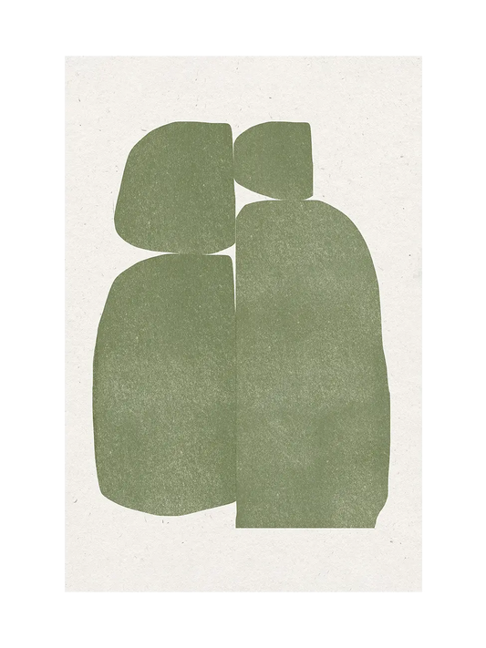 Композиция със зелени камъни