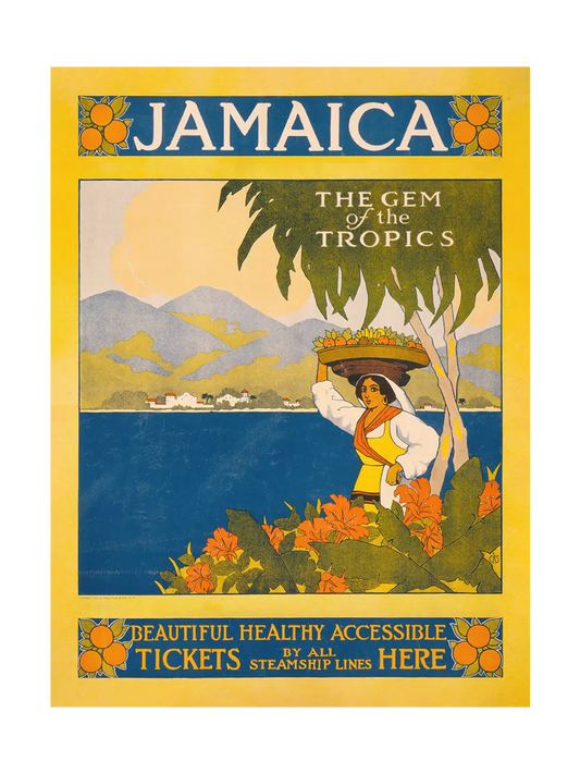 Jamaica, the Gem of the Tropics Travel Poster