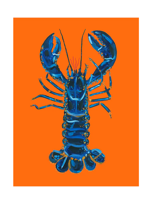 Lobster On Orange