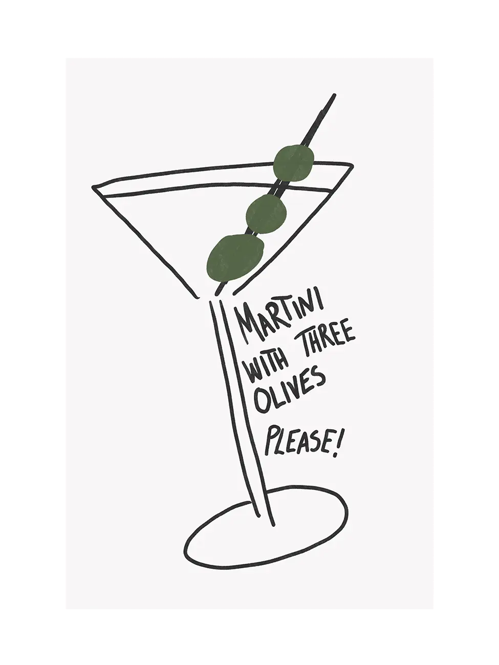 Olive Trio Martini