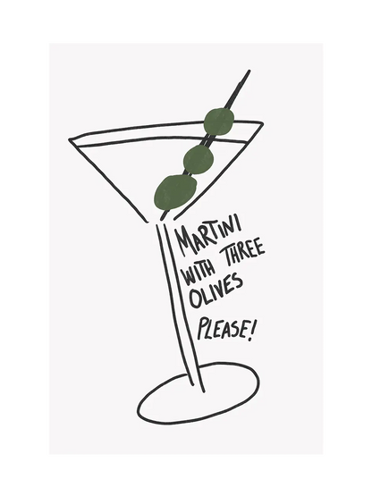 Olive Trio Martini