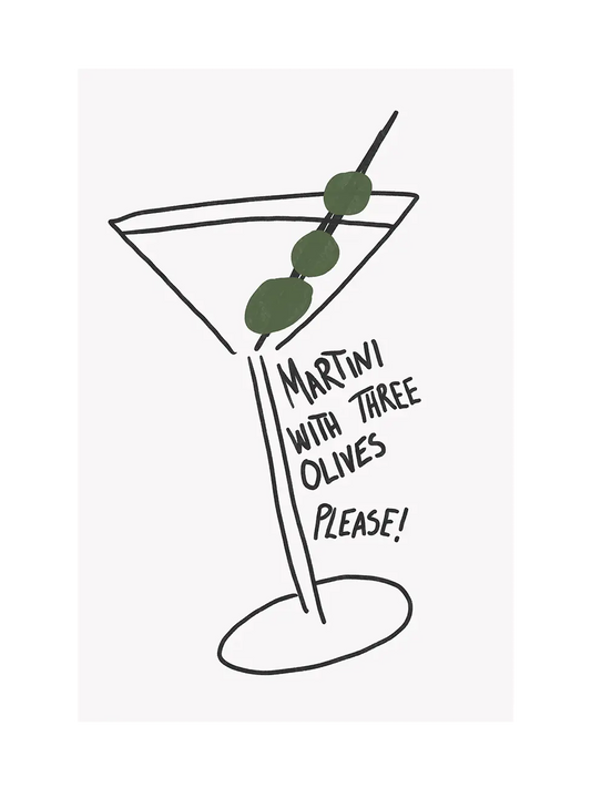 Olive Trio Martini