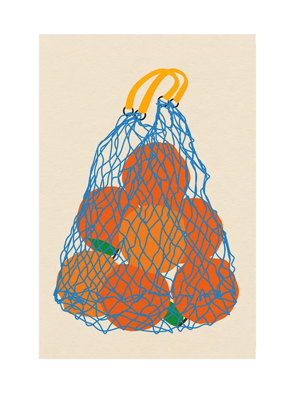 Oranges In a Net Bag