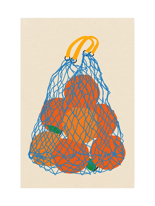 Oranges In a Net Bag