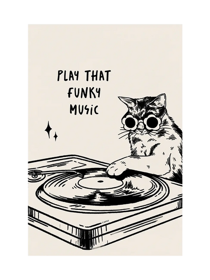 Play That Funky Music Disco Cat