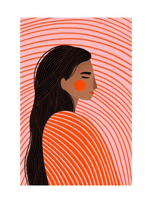 Woman in Red Stripes II