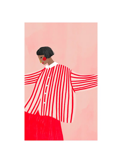 Woman in Red Stripes I