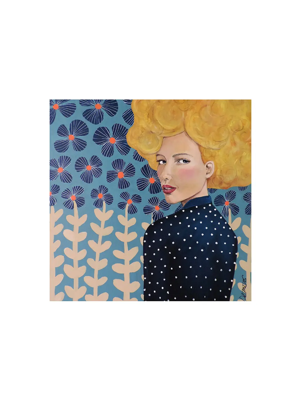 Дама на точки