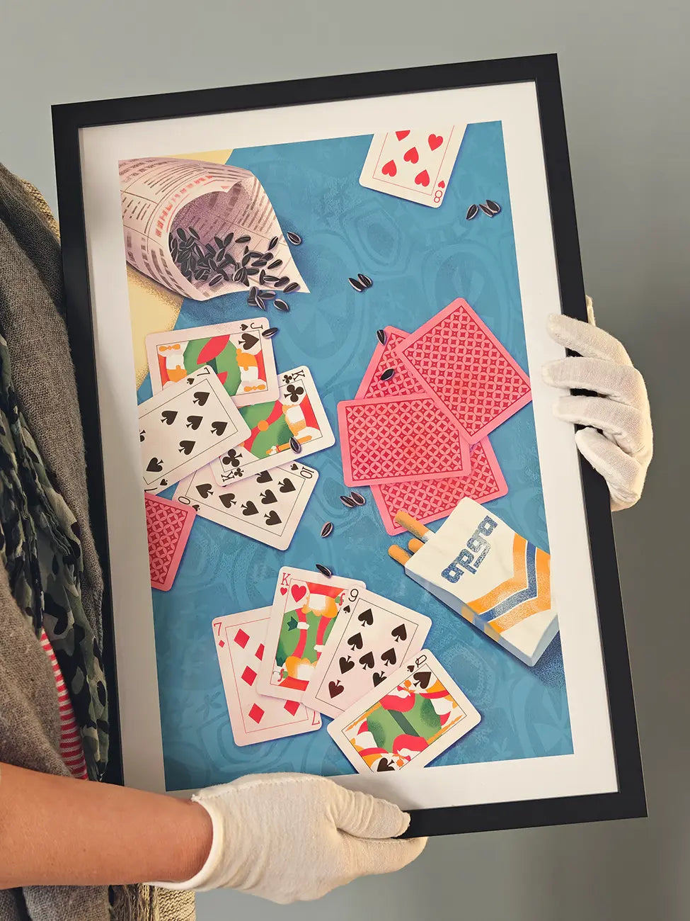 Card Game on the Beach