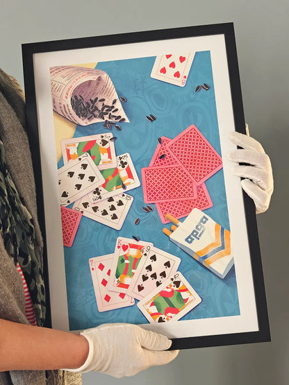 Card Game on the Beach