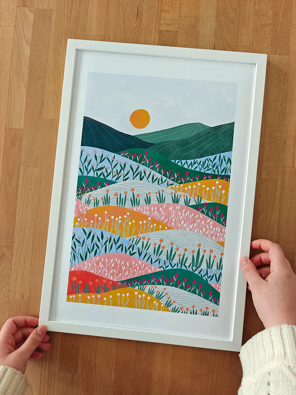 Colorful Hillside Dreams