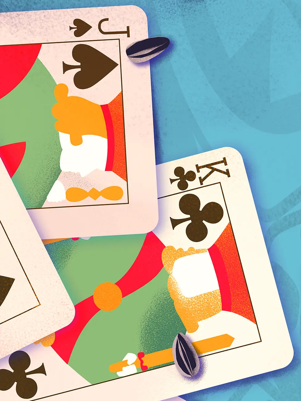 Card Game on the Beach