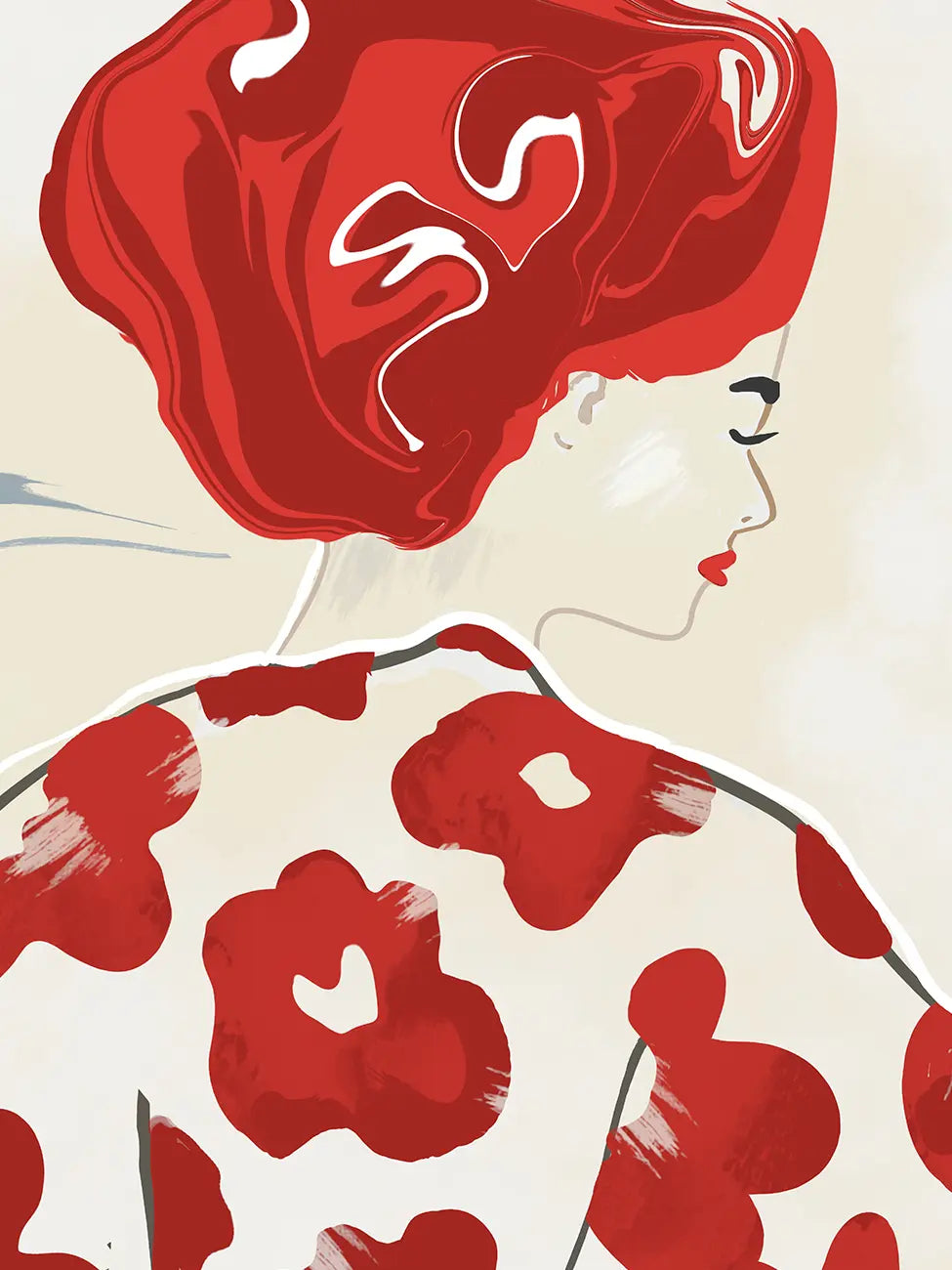 Червени диви цветя