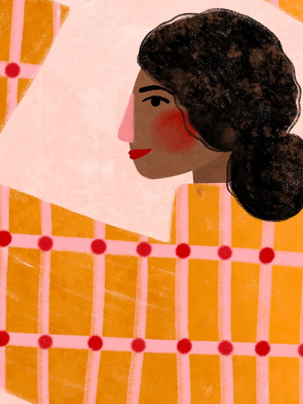 The Woman With the Checked Dress